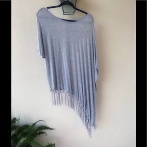 O/S Y2K Ya Los Angeles poncho/ short sleeve top!